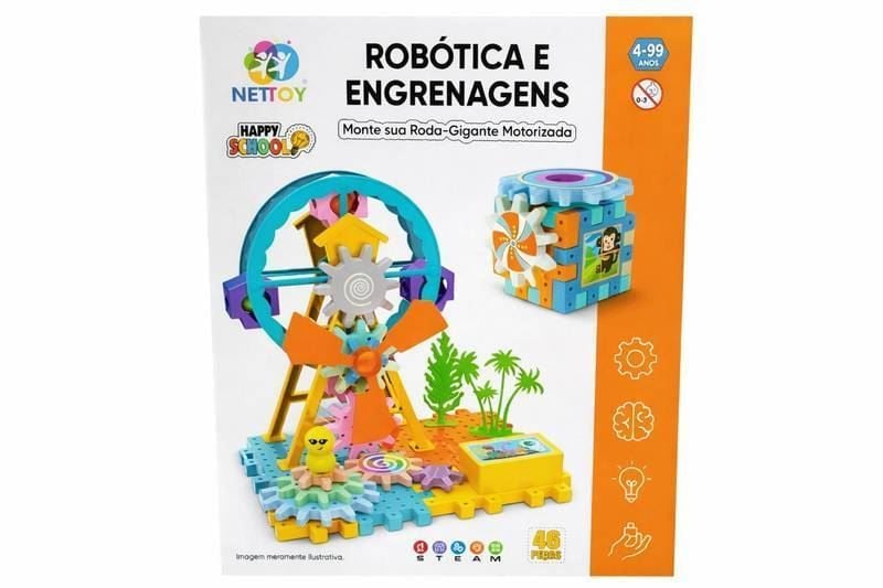 Robótica Nettoy de Blocos Cubo Engrenagens