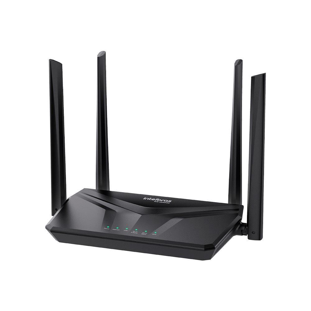 Roteador Wi-Fi W5-1200Gs Intelbras Preto 4 Antenas Inmesh