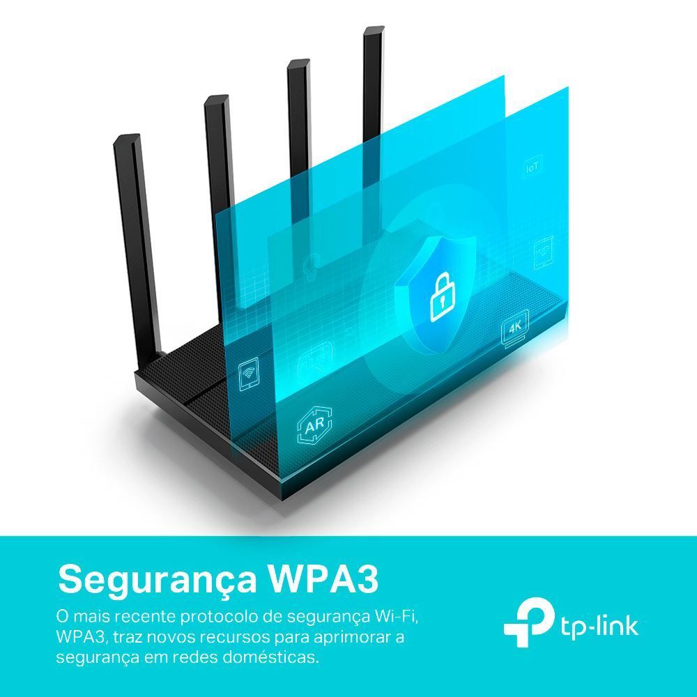 Roteador Wifi 6 Dual Band 2.4/5 Ghz Tp Link Archer Ax1500 - Bivolt