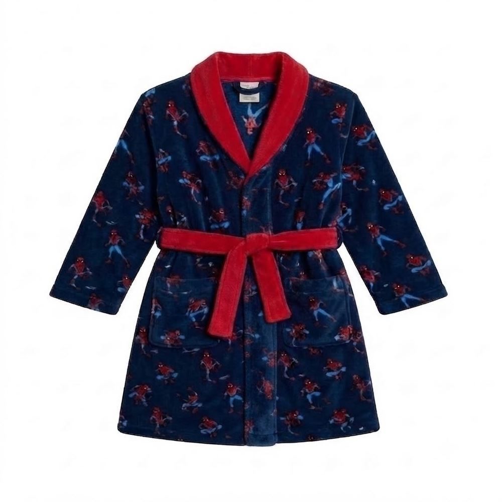 Roupão Infantil G Microfibra Disney - Spider Man