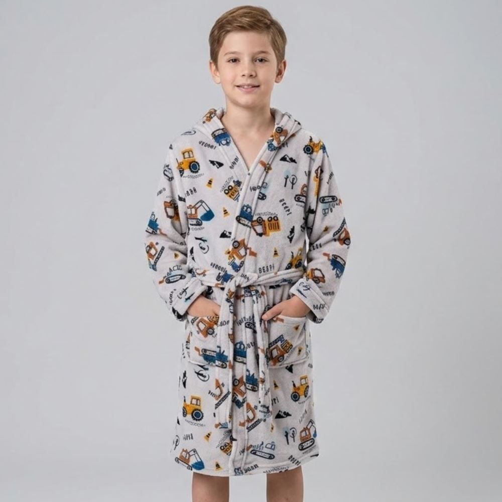 Roupão Infantil G Microfibra Lumini Havan Kids - Máquinas