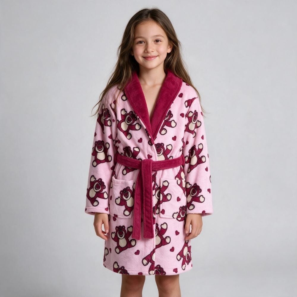 Roupão Infantil m Microfibra Disney - Lotso