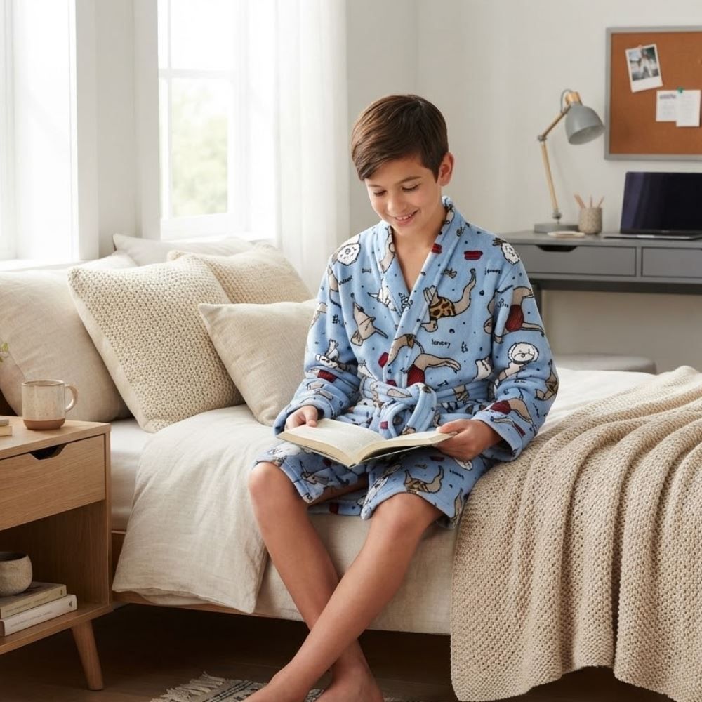 Roupão Infantil m Microfibra Lumini Havan Kids - Animais
