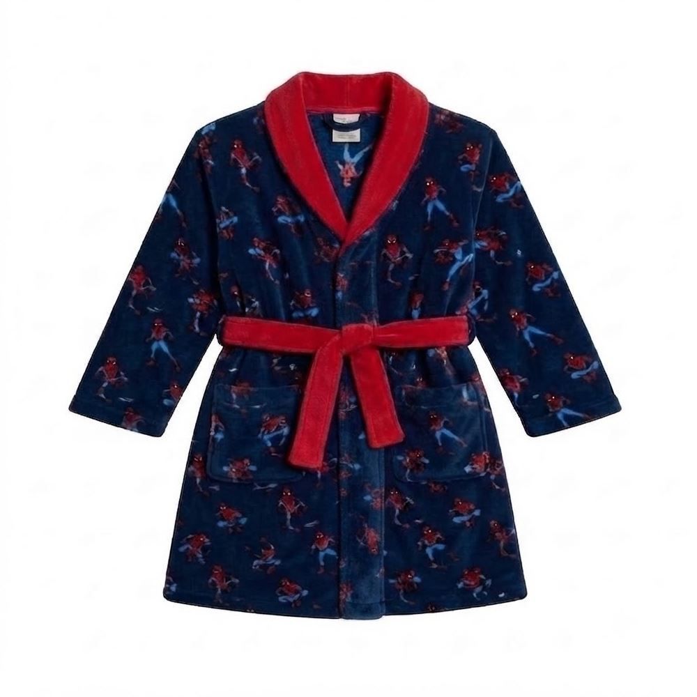 Roupão Infantil P Microfibra Disney - Spider Man