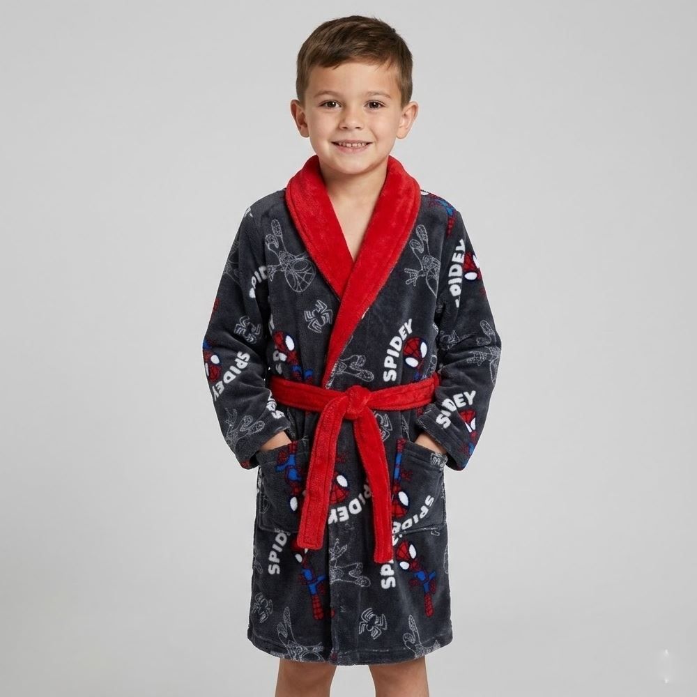 Roupão Infantil P Microfibra Disney - Spidey
