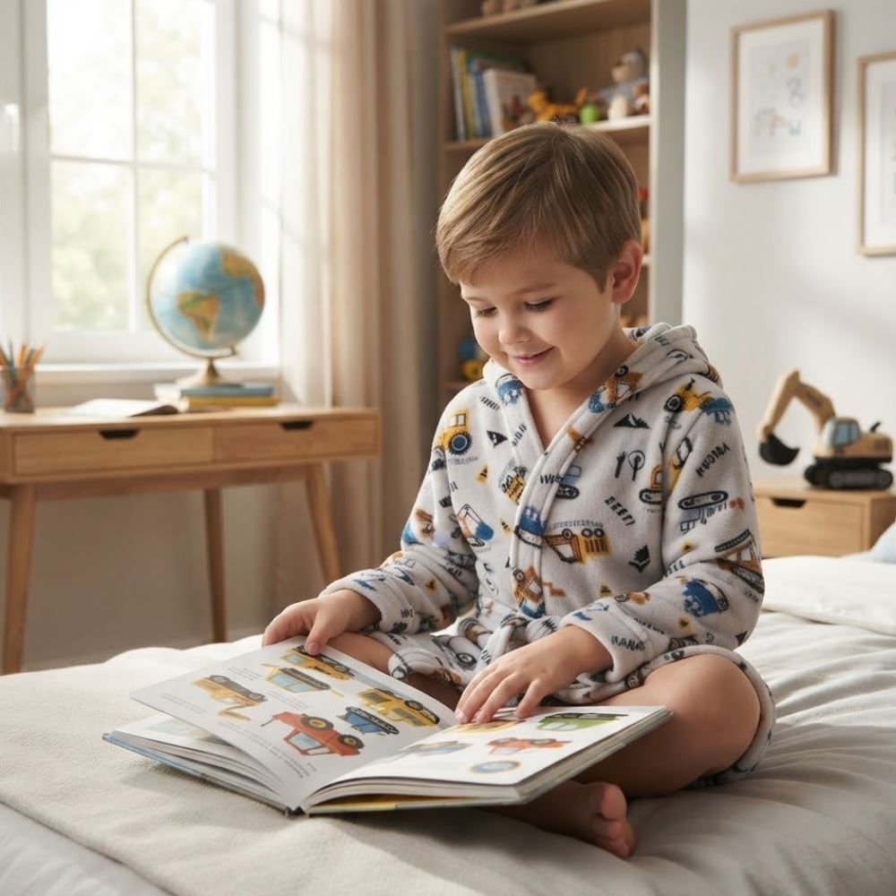 Roupão Infantil P Microfibra Lumini Havan Kids - Máquinas