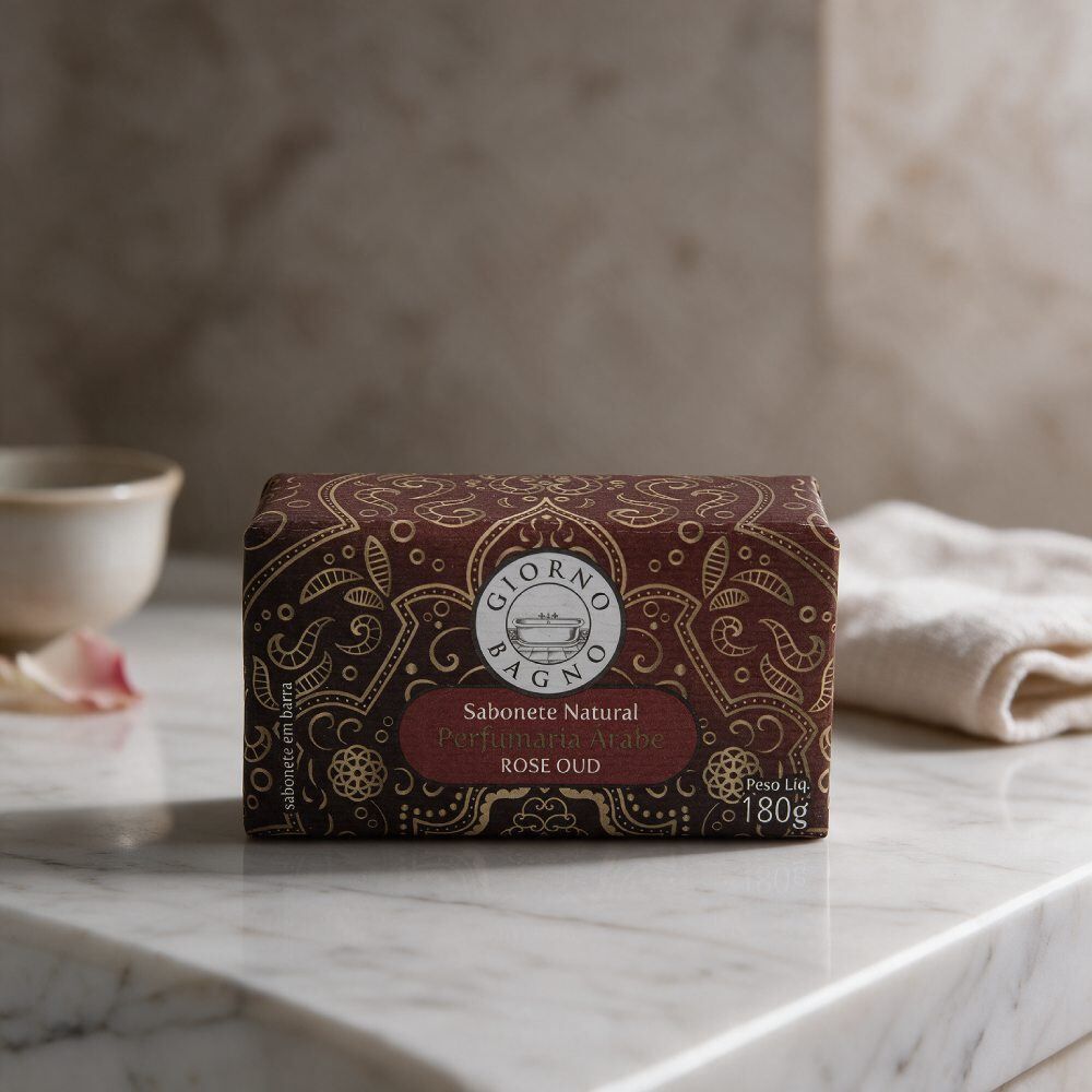 Sabonete Natural Giorno Bagno 180G - Rose Oud