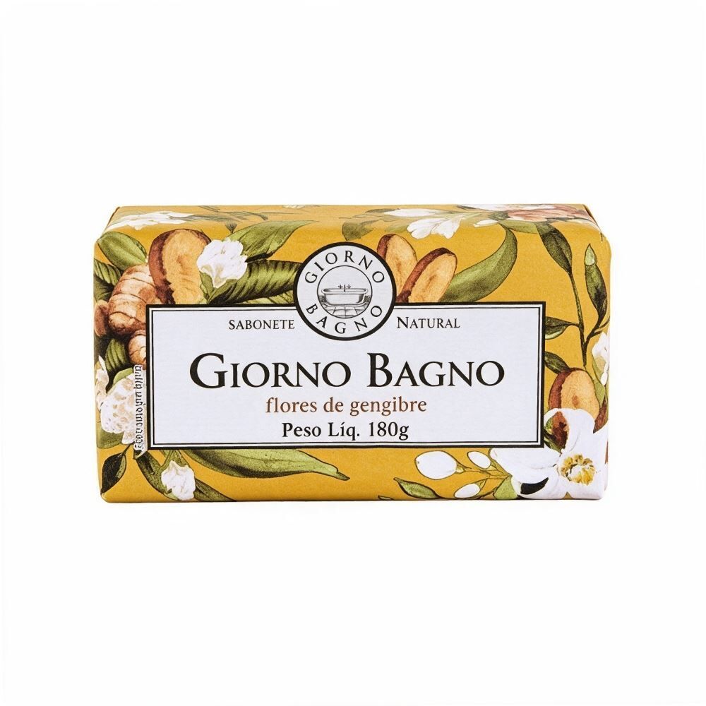 Sabonete Natural Giorno Bagno 180G - Flores De Gengibre