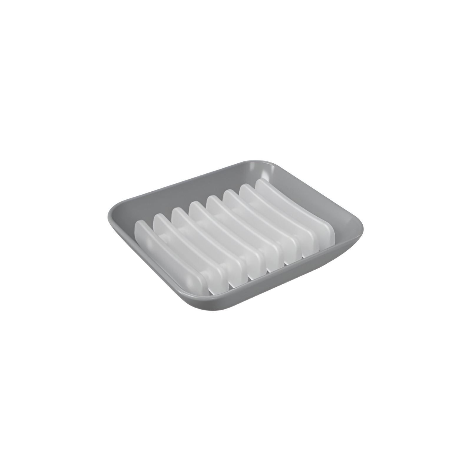 Saboneteira New Square Coza 10,3Cm - Cinza Médio