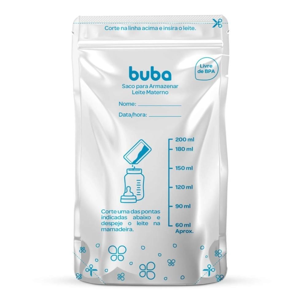 Saco para Armazenar Leite Materno - Buba