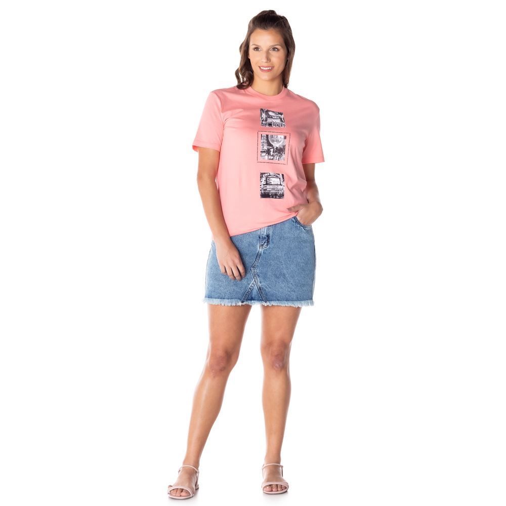 Saia Jeans Barra Desfiada Contatho