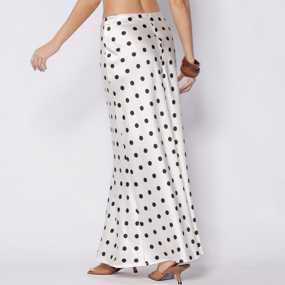 Saia Midi Feminina Em Cetim Patricia Foster