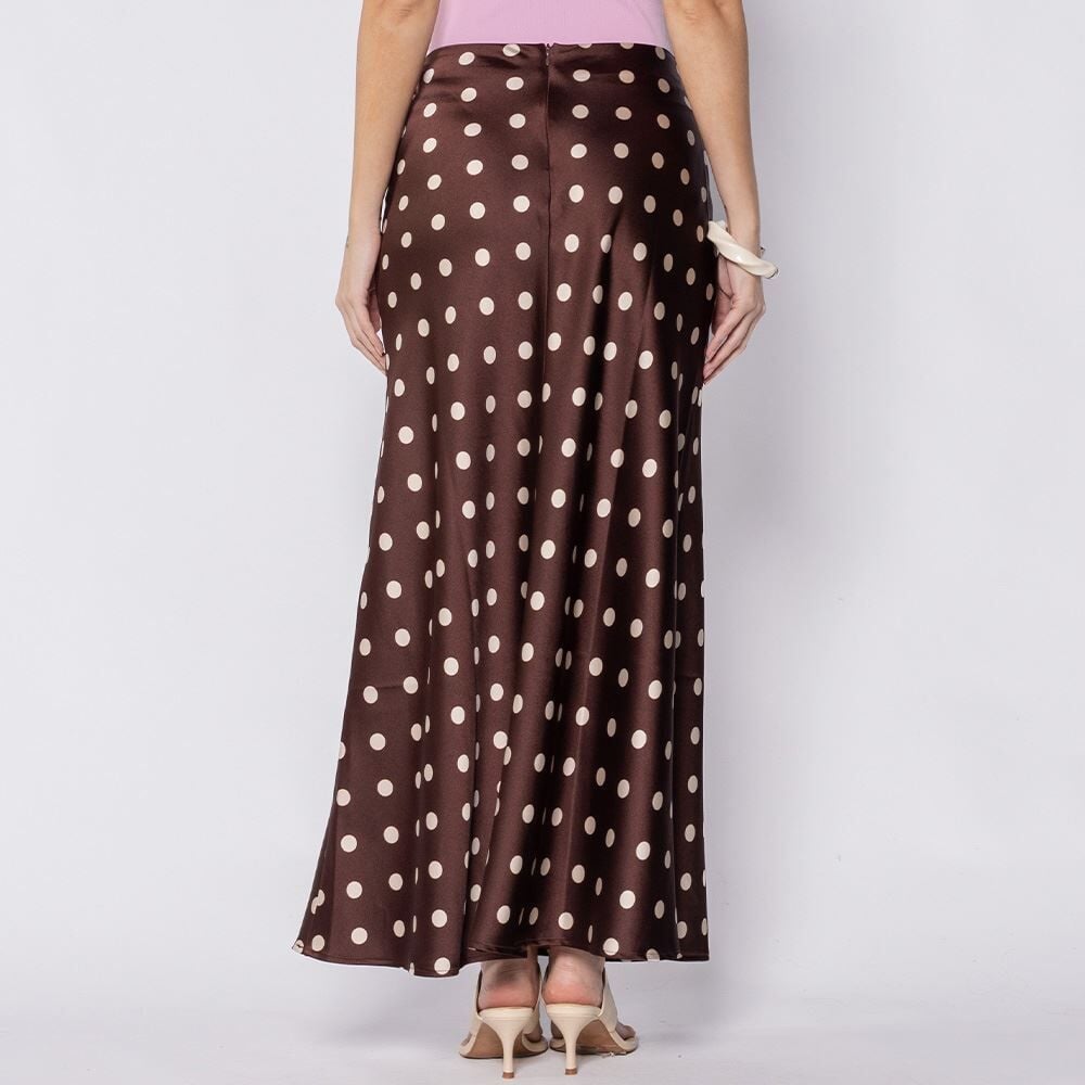 Saia Midi Feminina Em Cetim Patricia Foster