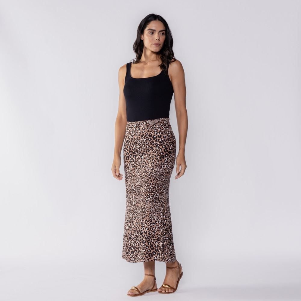 Saia Midi Feminina Patricia Foster