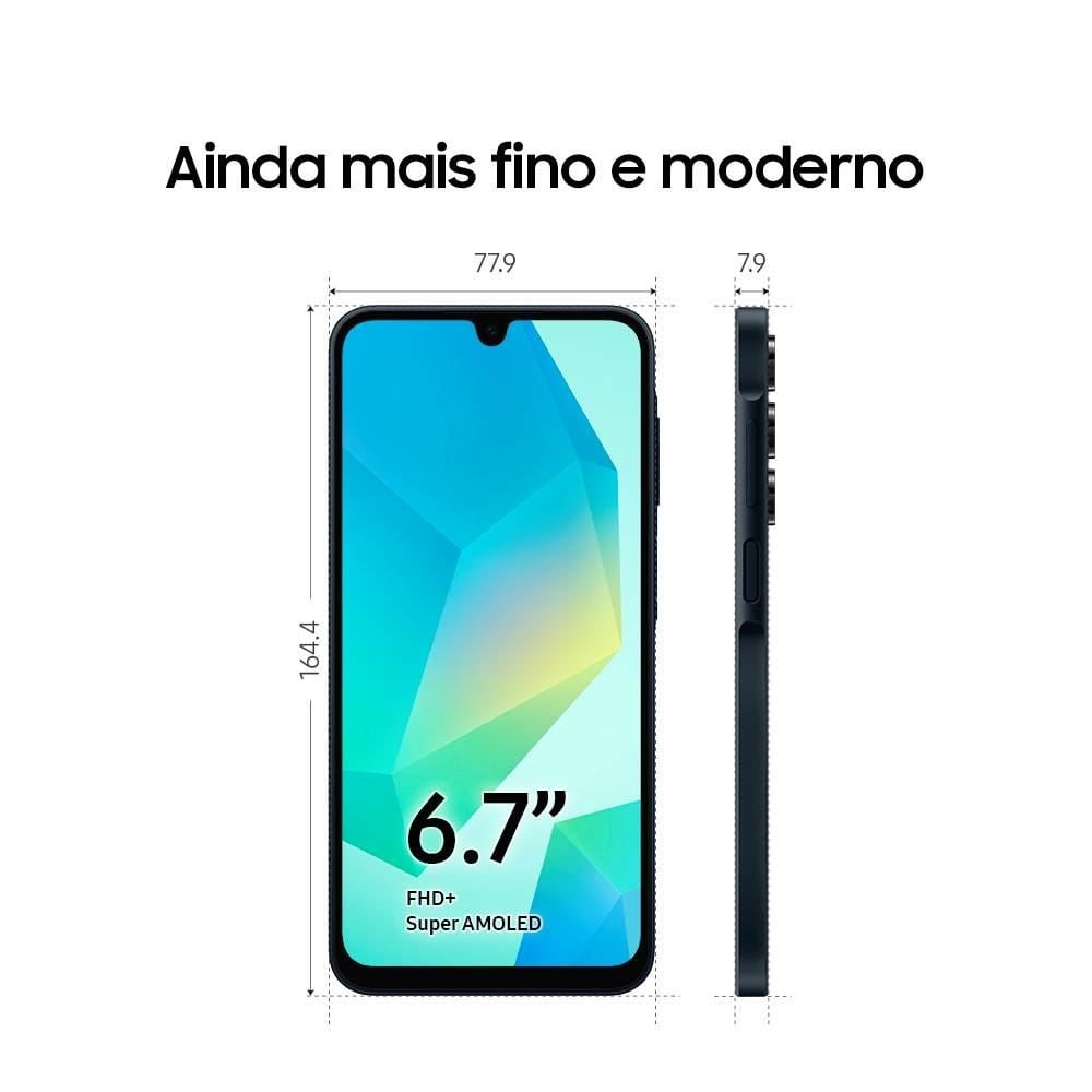 Samsung Galaxy A16 256Gb Tela 6.7" 50Mp Nfc Ip54 5000Mah - Cinza