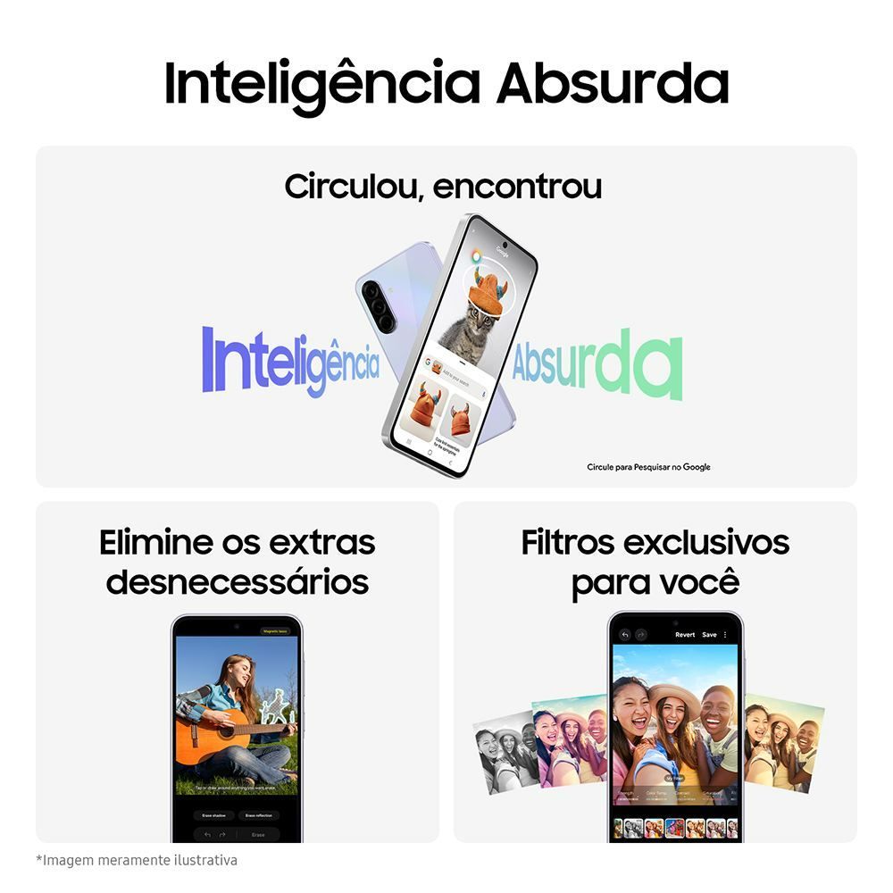 Celular Samsung Galaxy A36 5G 256Gb 8Gb Ram Tela 6.7" Câmera Tripla - Preto