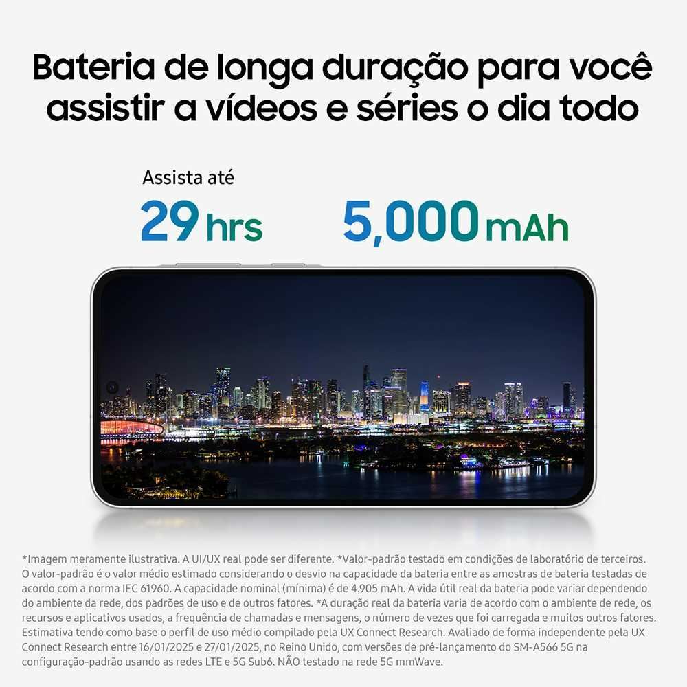 Celular Samsung Galaxy A36 5G 256Gb 8Gb Ram Tela 6.7" Câmera Tripla - Preto