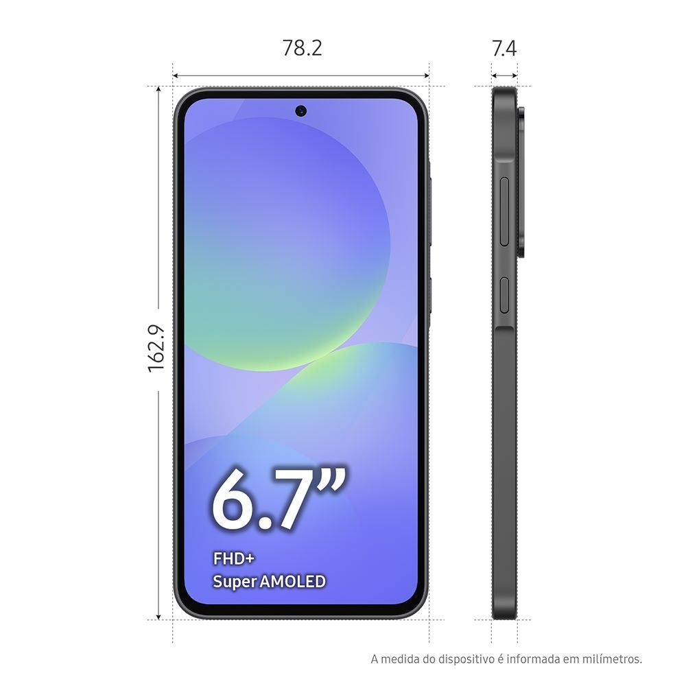 Celular Samsung Galaxy A36 5G 256Gb 8Gb Ram Tela 6.7" Câmera Tripla - Preto