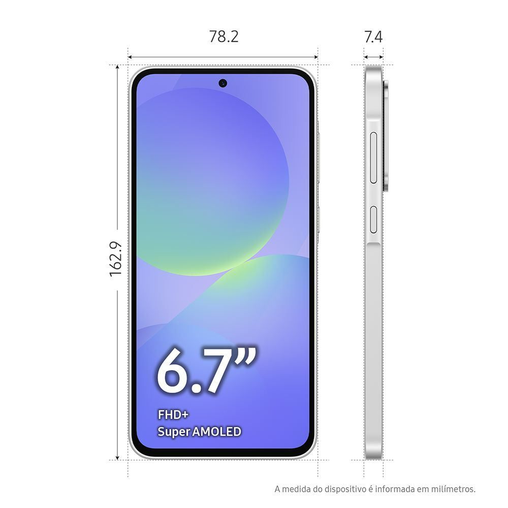 Samsung Galaxy A36 5G, 256 Gb, 8 Gb, Câmera Tripla - BRANCO