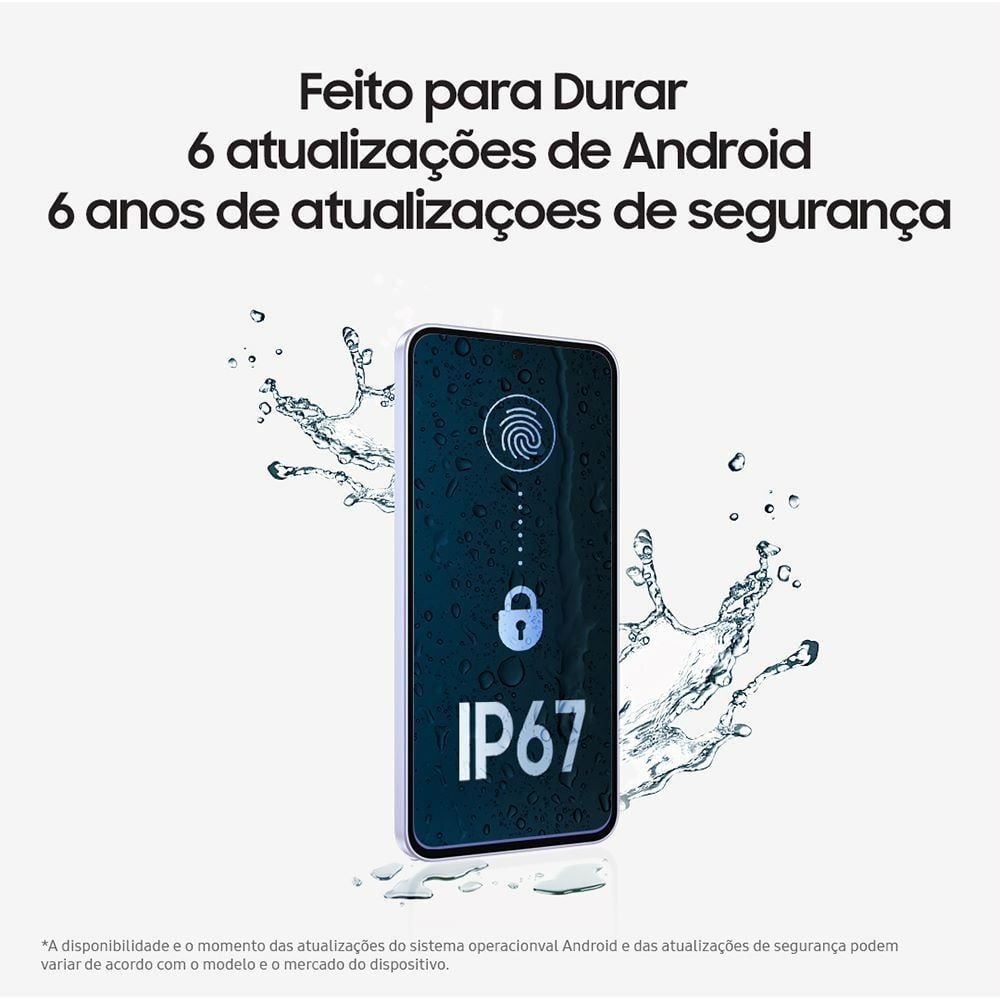 Samsung Galaxy A56 5G, 128 Gb, 8 Gb, Câmera Tripla - CINZA