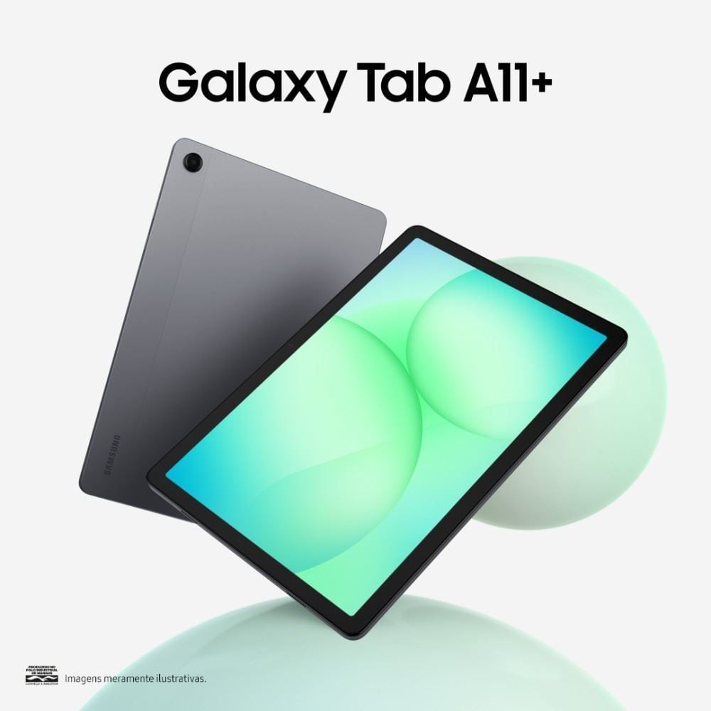 Tablet Samsung Galaxy Tab A11+ 128Gb 6Gb Ram Tela 11" - Cinza