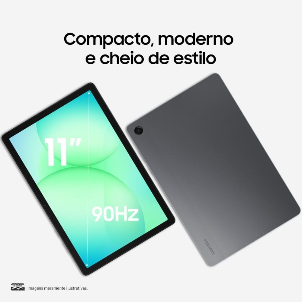 Tablet Samsung Galaxy Tab A11+ 128Gb 6Gb Ram Tela 11" - Cinza