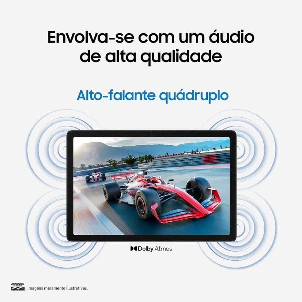 Tablet Samsung Galaxy Tab A11+ 128Gb 6Gb Ram Tela 11" - Cinza