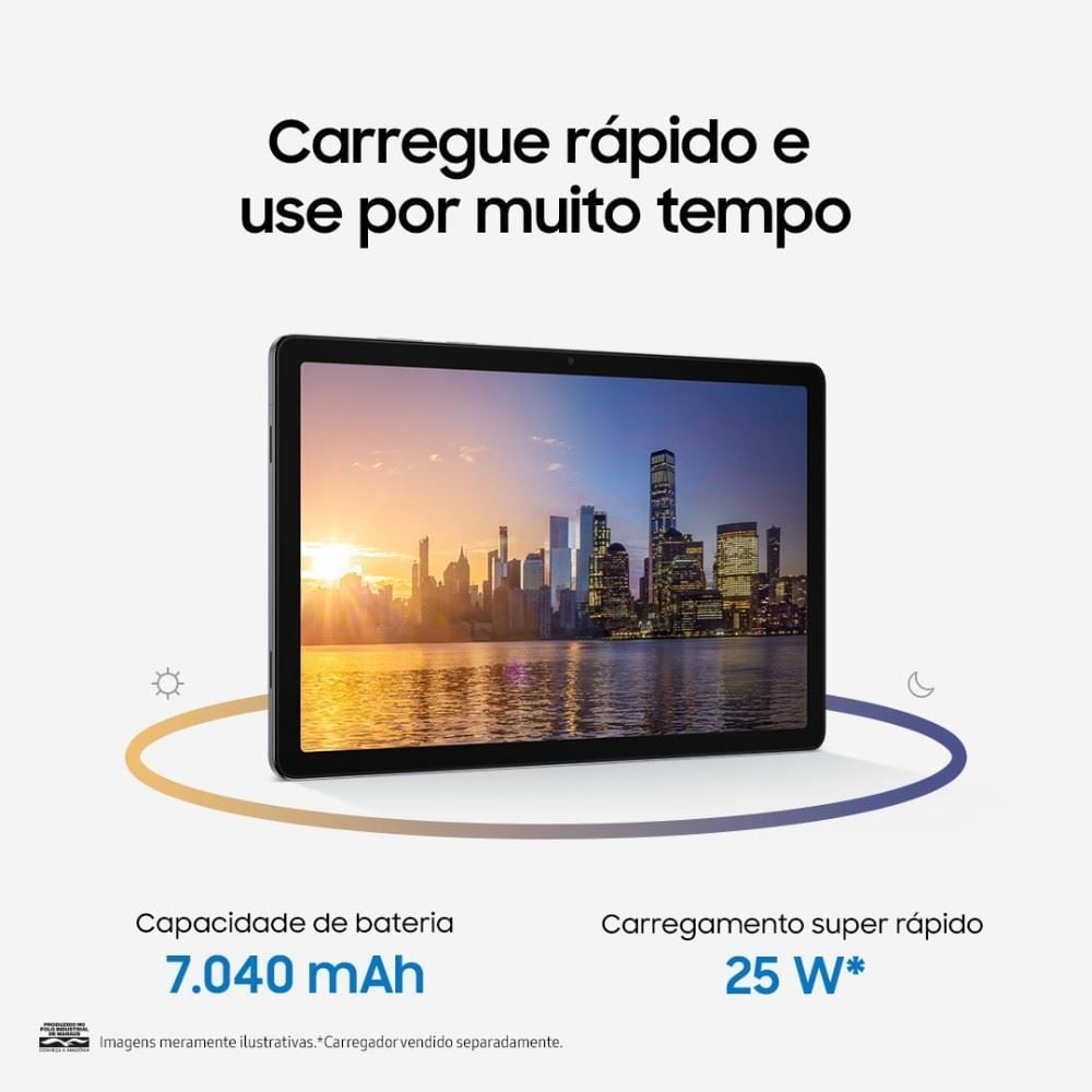 Tablet Samsung Galaxy Tab A11+ 128Gb 6Gb Ram Tela 11" - Cinza