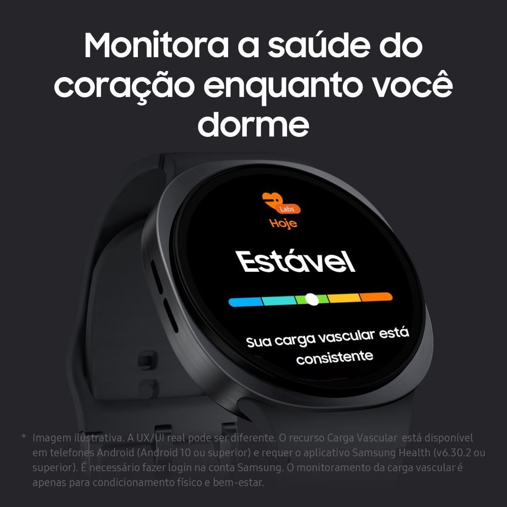 Samsung Galaxy Watch8 Smartwatch 44Mm Bt, Galaxy Ai, Tela em Cristal - GRAFITE