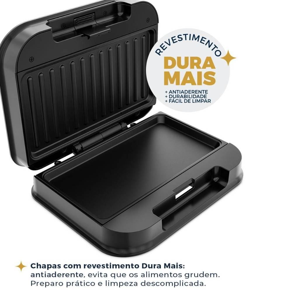 Sanduicheira e Grill Britânia 2 em 1 750W BGR25B