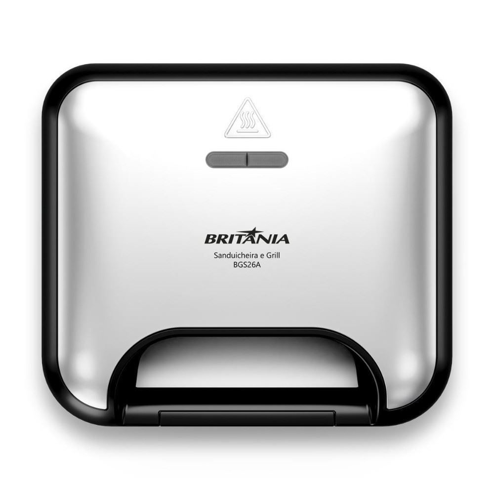 Sanduicheira e Grill Britânia Redstone 750W Inox BGS26A