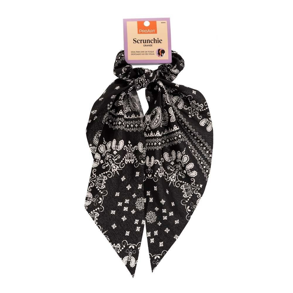 Scrunchie De Cabelo Preta Grande Proart