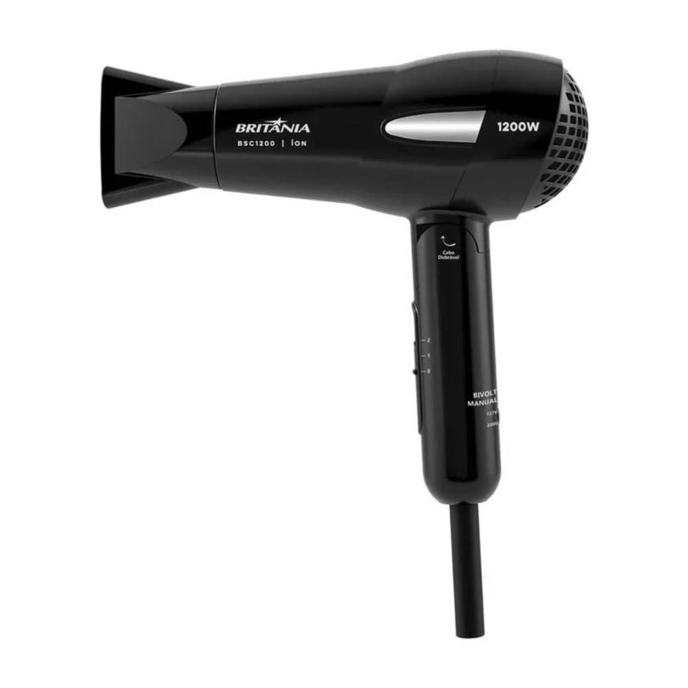 Secador De Cabelos Britânia Travel 1200W Bsc1200 - Bivolt