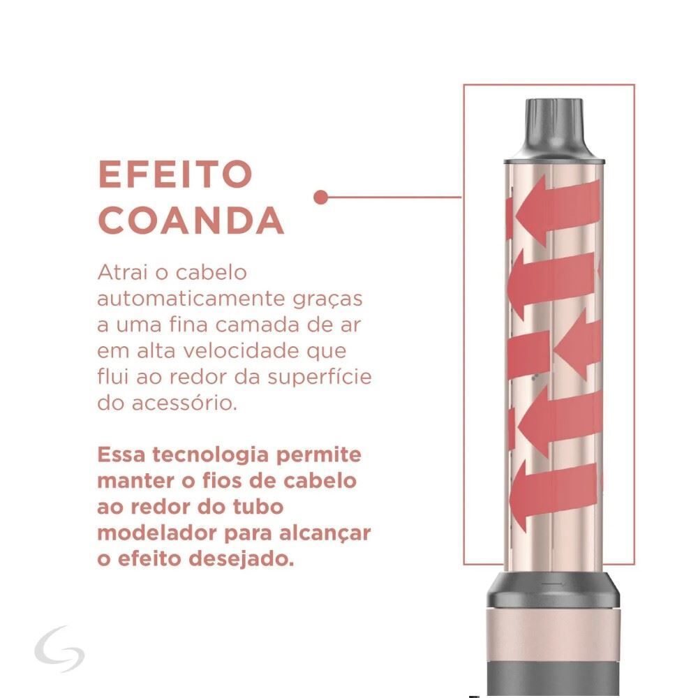 Secador de Cabelos Gama Multistyler Uniq Flow 4 em 1 - Bivolt