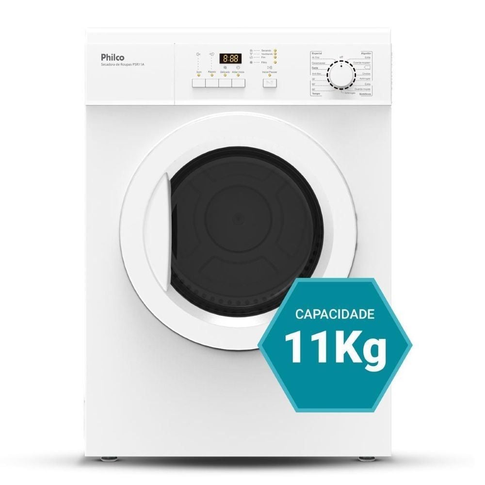 Secadora de Roupas 11Kg Philco 15 Programas Branca PSR11A
