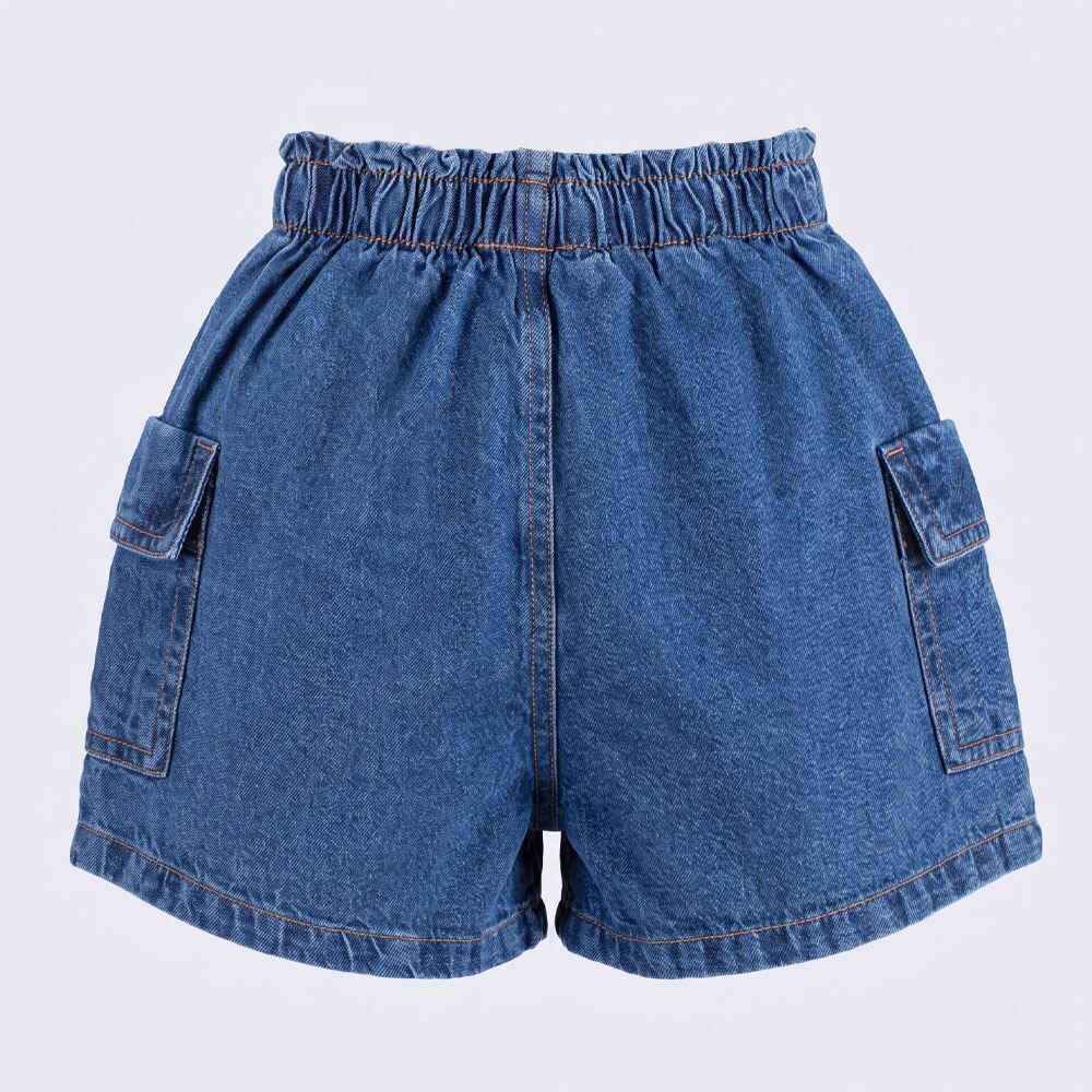 Short Cargo Infantil Menina 4 a 10 Anos Marmelada