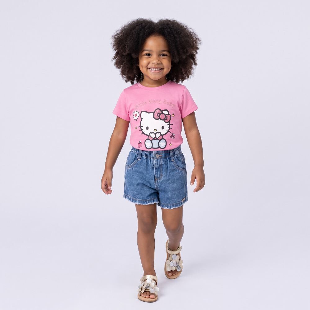 Short Clochard Infantil Menina 1 a 3 Anos Yoyo Kids