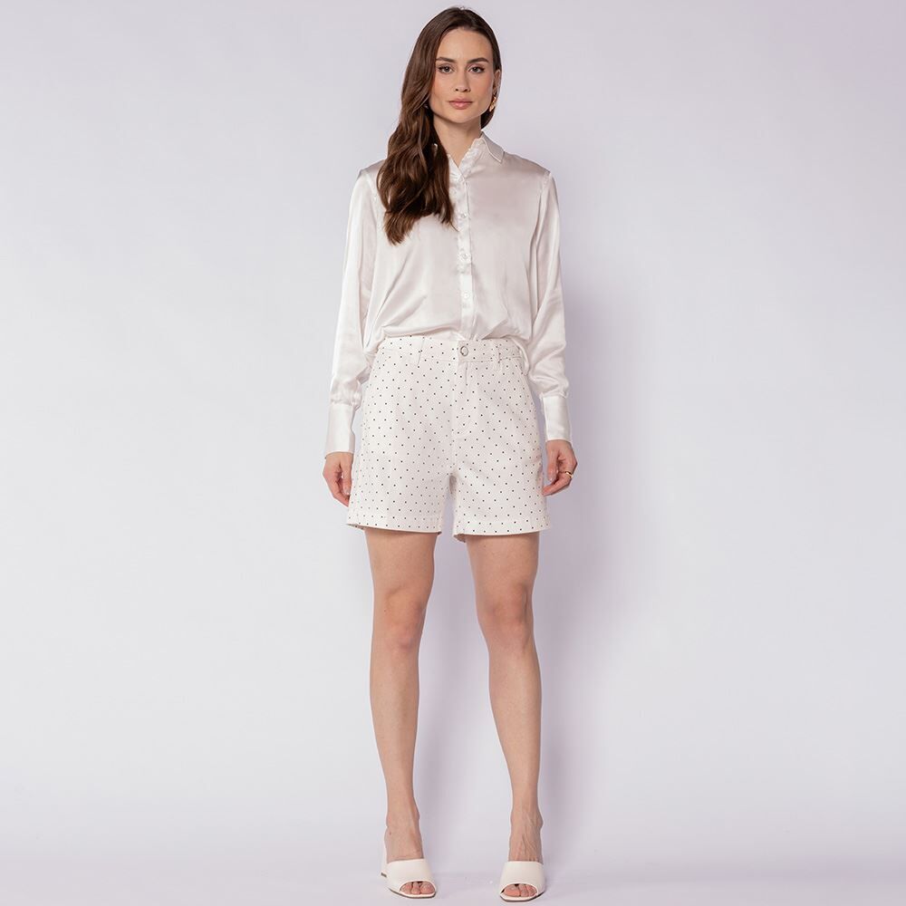 Short Feminino Em Sarja Boby Blues
