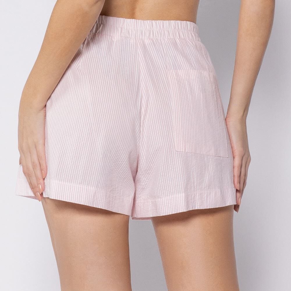Short Feminino Listrado Em Algodão Body Blues