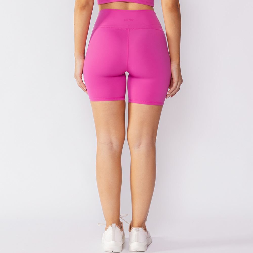 Short Fitness Feminino Com Cós Duplo Scream
