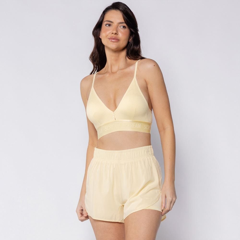 Short Fitness Feminino De Tactel Scream