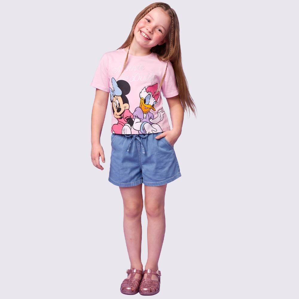 Short Infantil Menina 4 a 10 Anos Marmelada