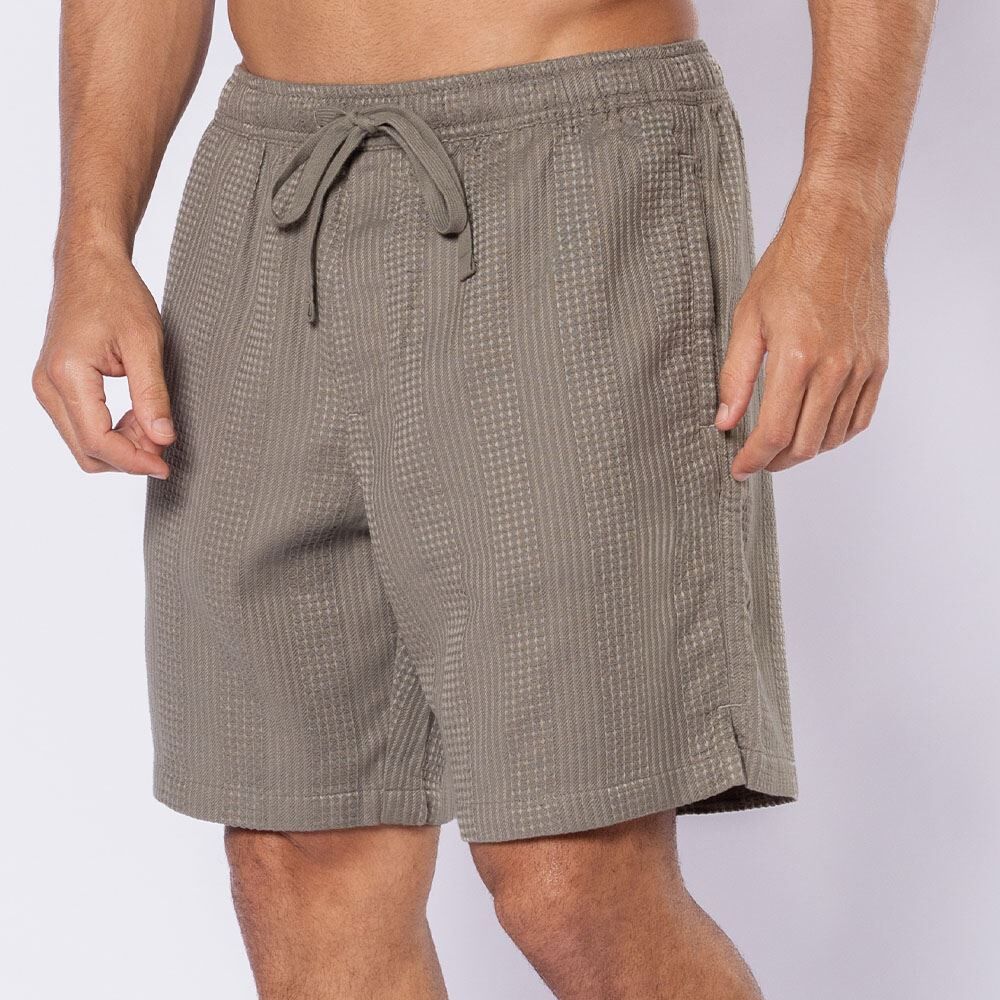Short Masculino Em Algodão Com Textura Thing