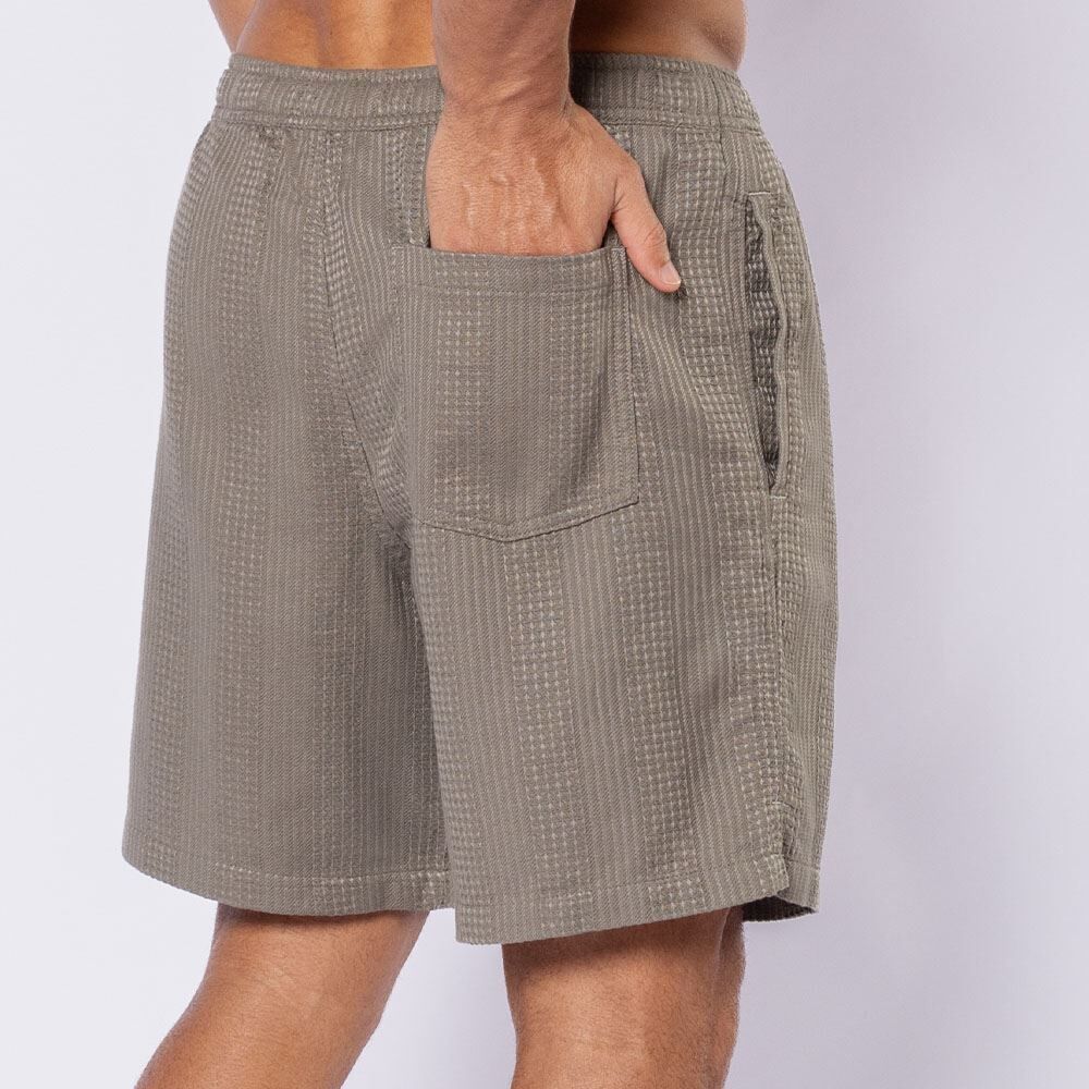 Short Masculino Em Algodão Com Textura Thing