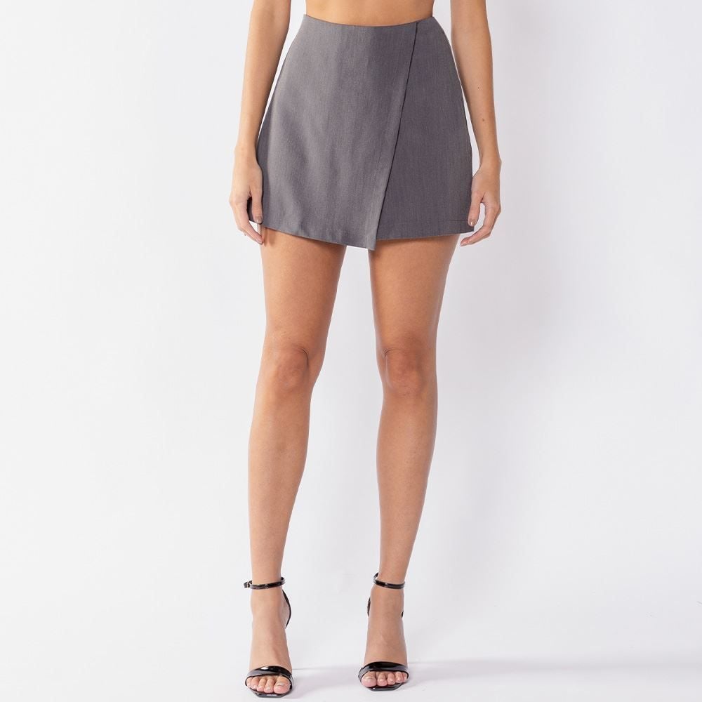 Short Saia Feminino De Alfaiataria Boby Blues