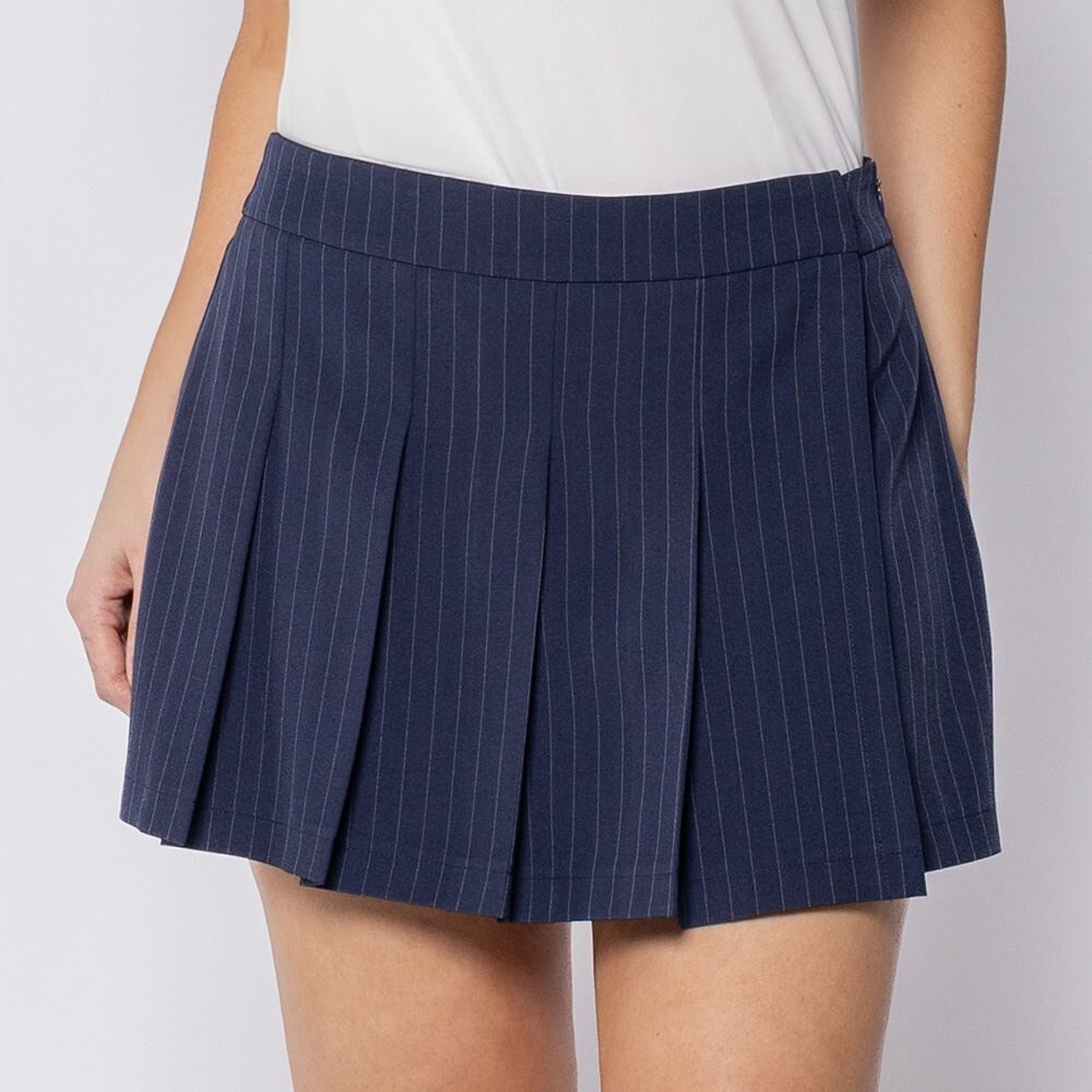 Short Saia Feminino Com Risca De Giz Boby Blues