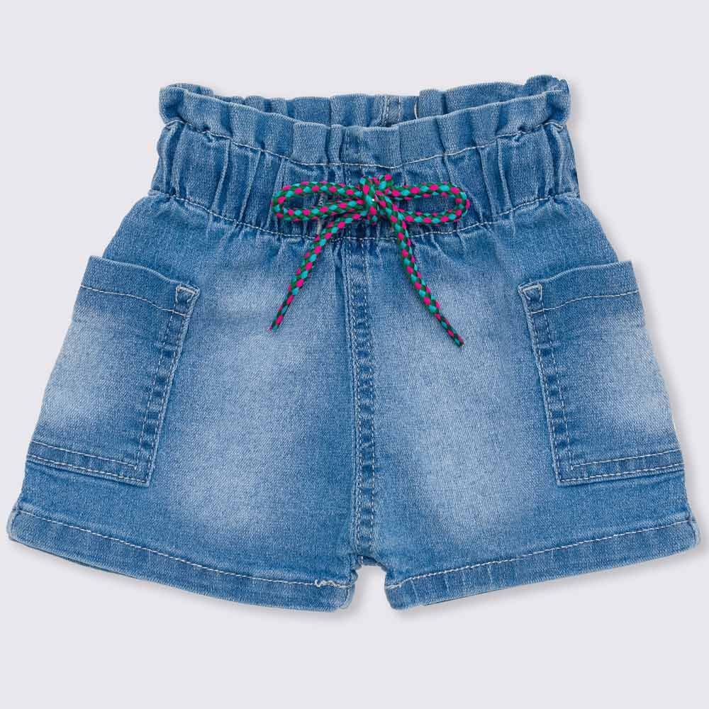 Shorts 1 a 3 anos Papperbag Jeans Yoyo Kids