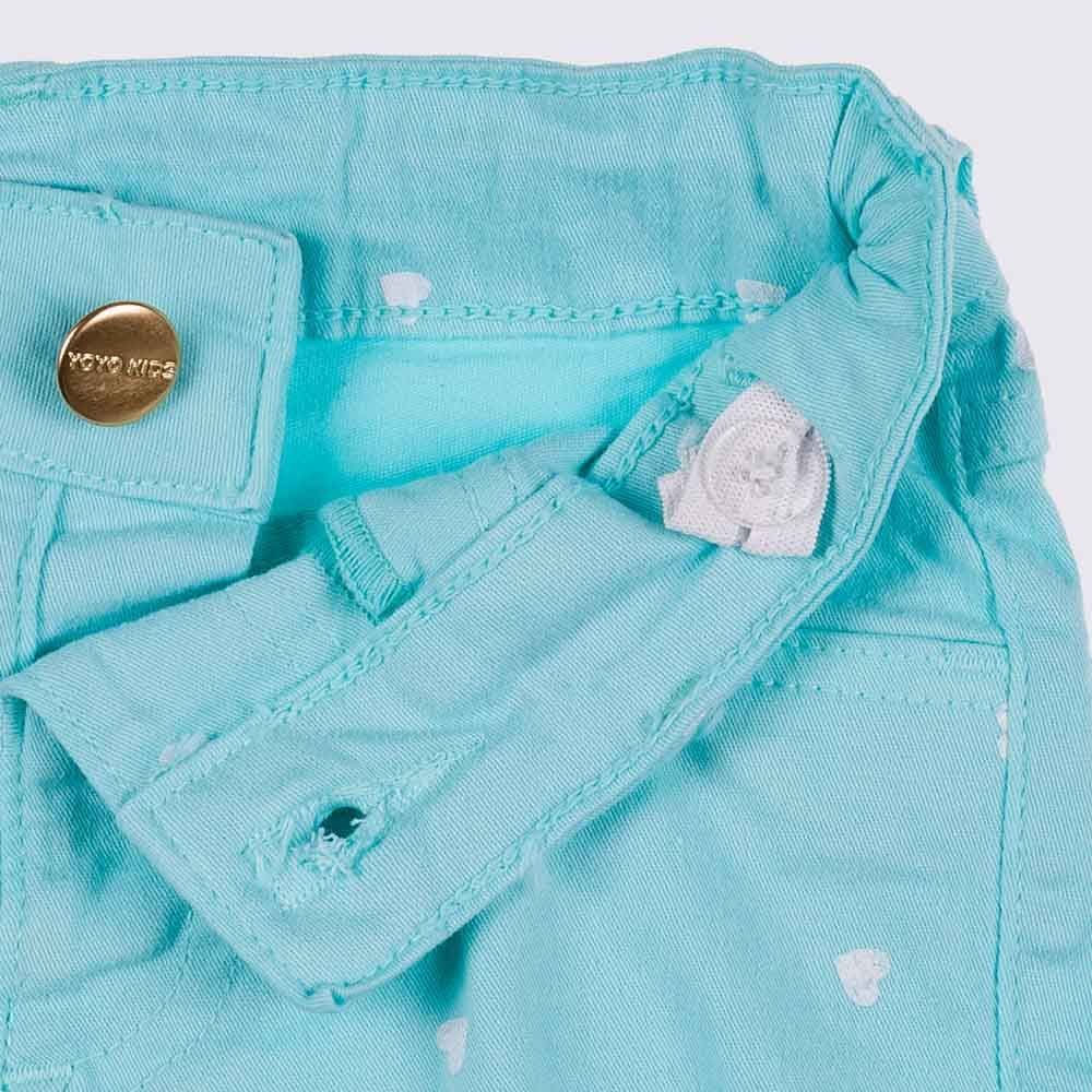 Shorts 1 a 3 anos Sarja Corações Yoyo Kids
