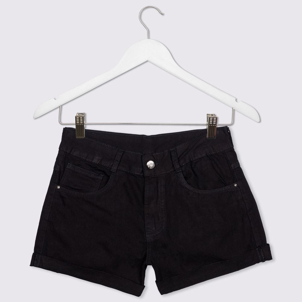 Shorts 12 a 16 anos Jeans Mom Black Marmelada