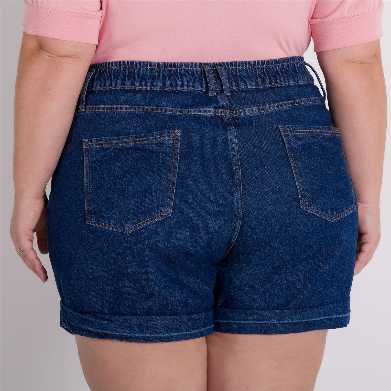 Shorts Boyfriend Elástico Patricia Foster Mais